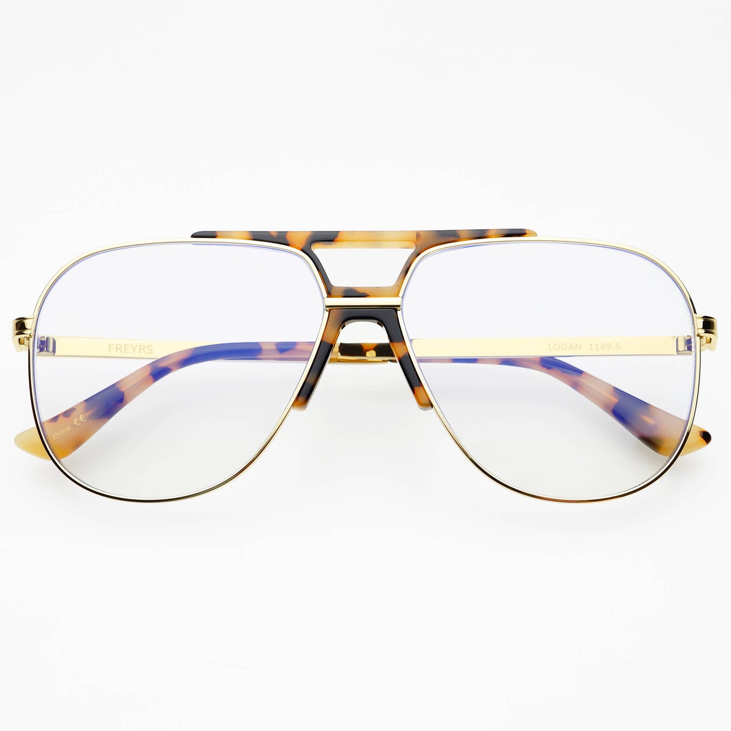 Logan Blue Light Readers Reading Unisex Eyeglasses Tortoise/Gold