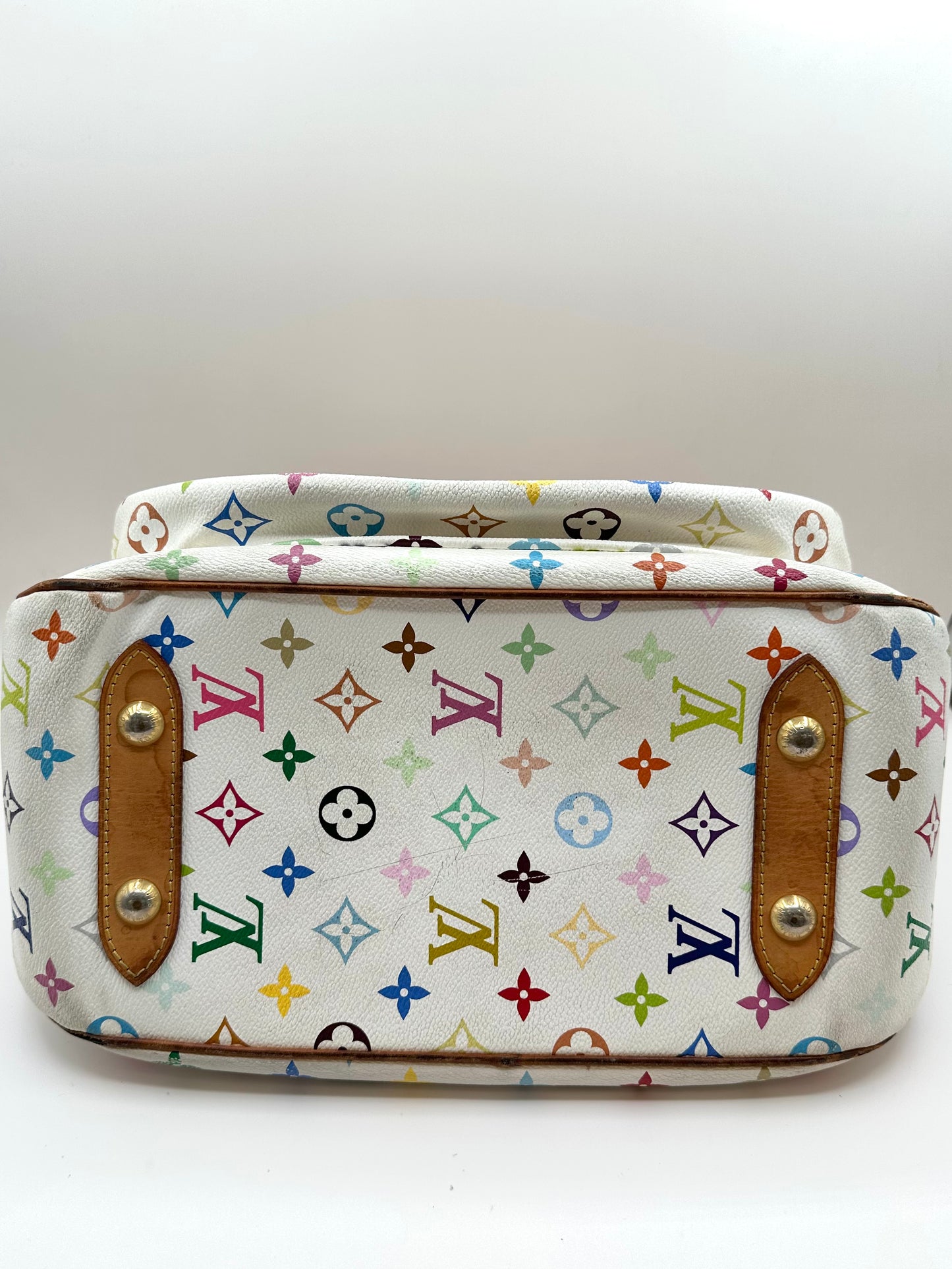 Louis Vuitton White Multicolor Monogram 'Rita' Bag
