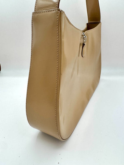 Salvatore Ferragamo Tan Patent Leather Bag|2419