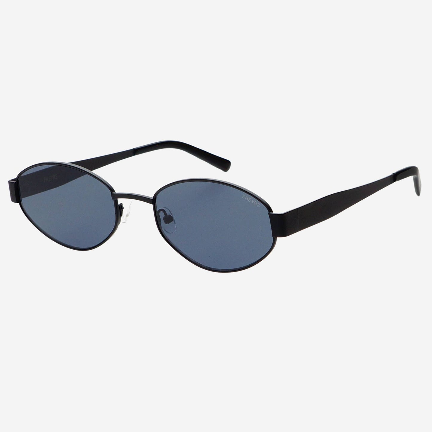 Soho Womens Oval Sunglasses Black