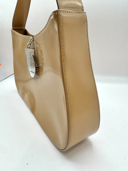 Salvatore Ferragamo Tan Patent Leather Bag|2414