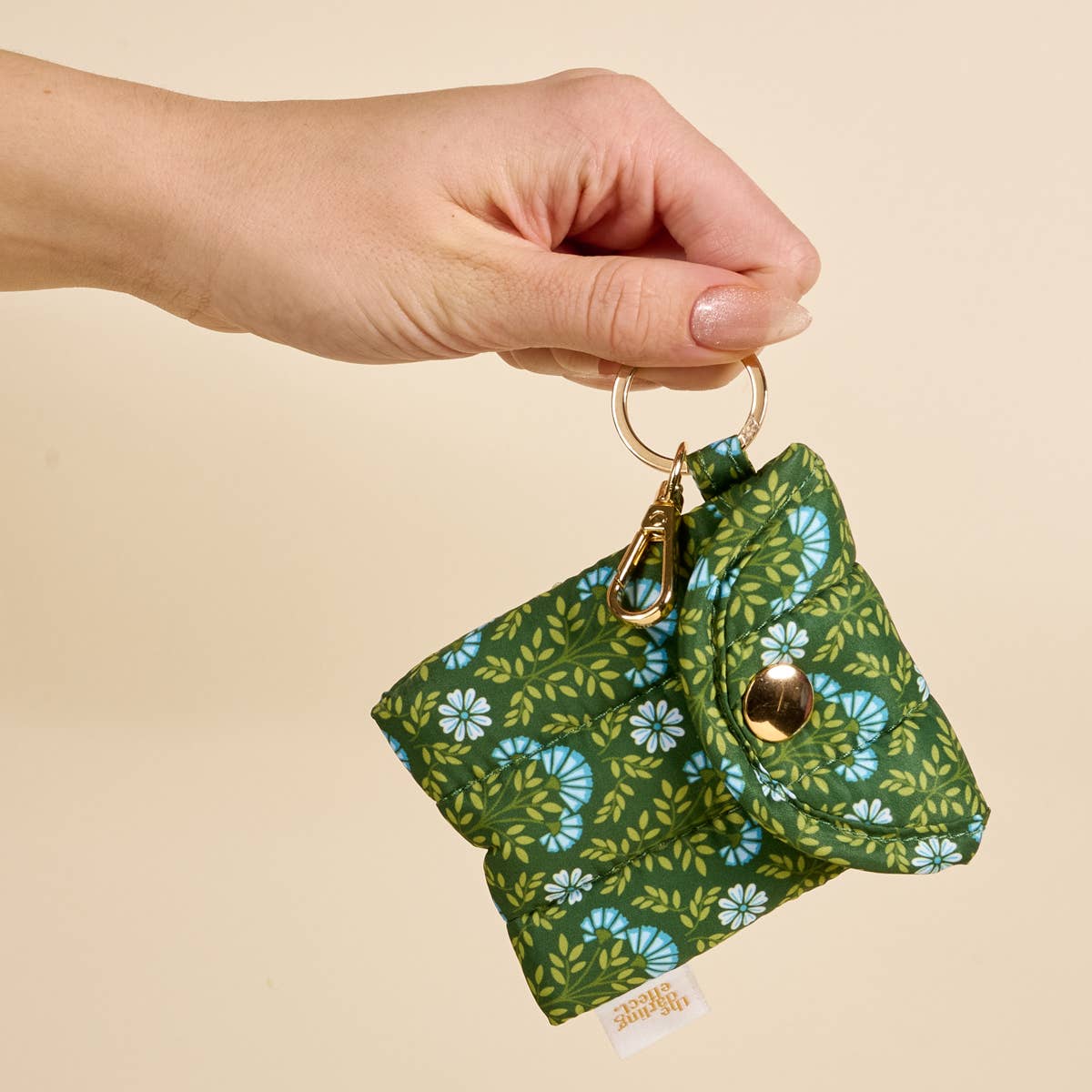 Puffy Earbud Case–Everbloom Forest Green