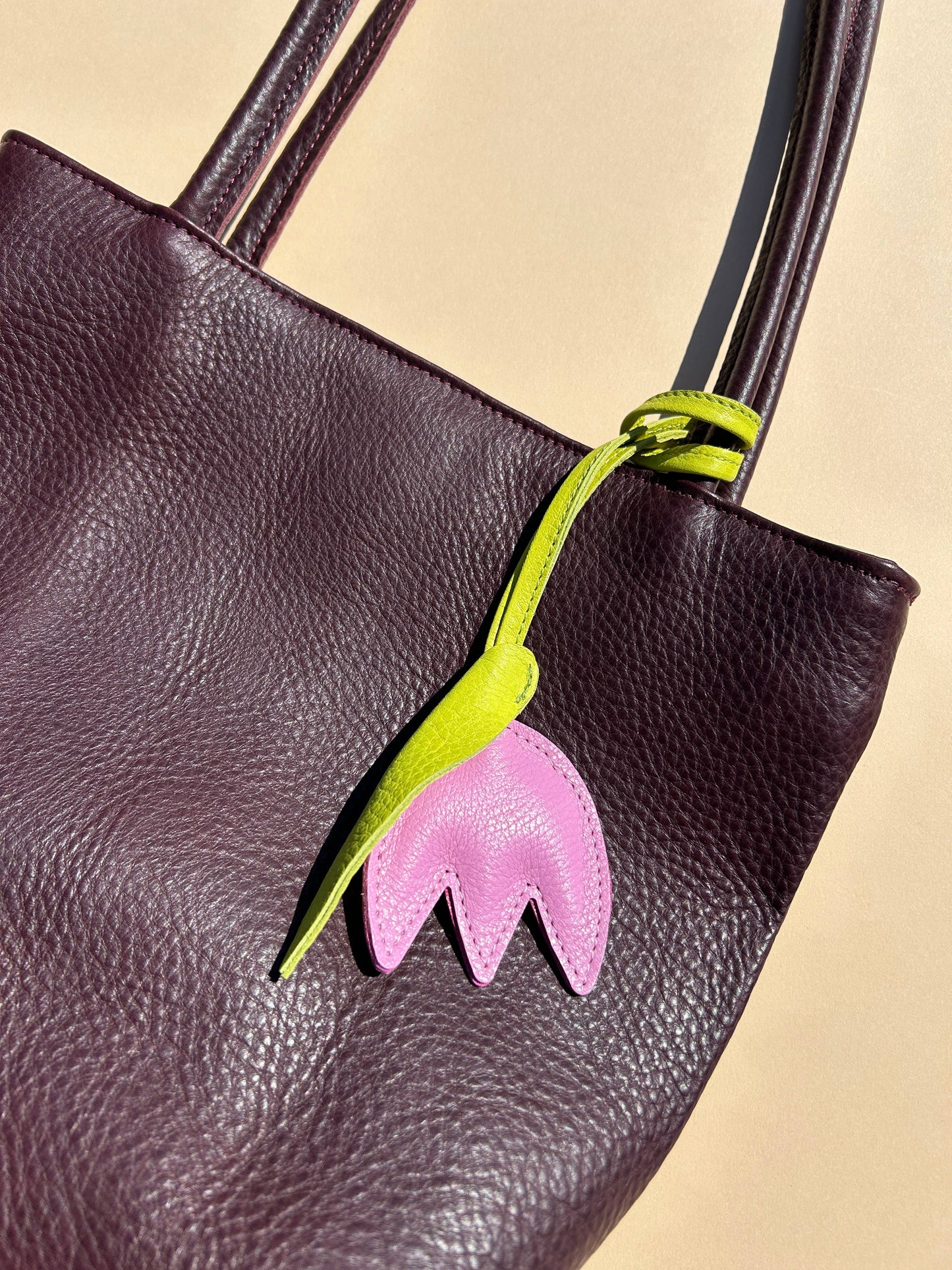Bag Charm - Sorbet Tulip