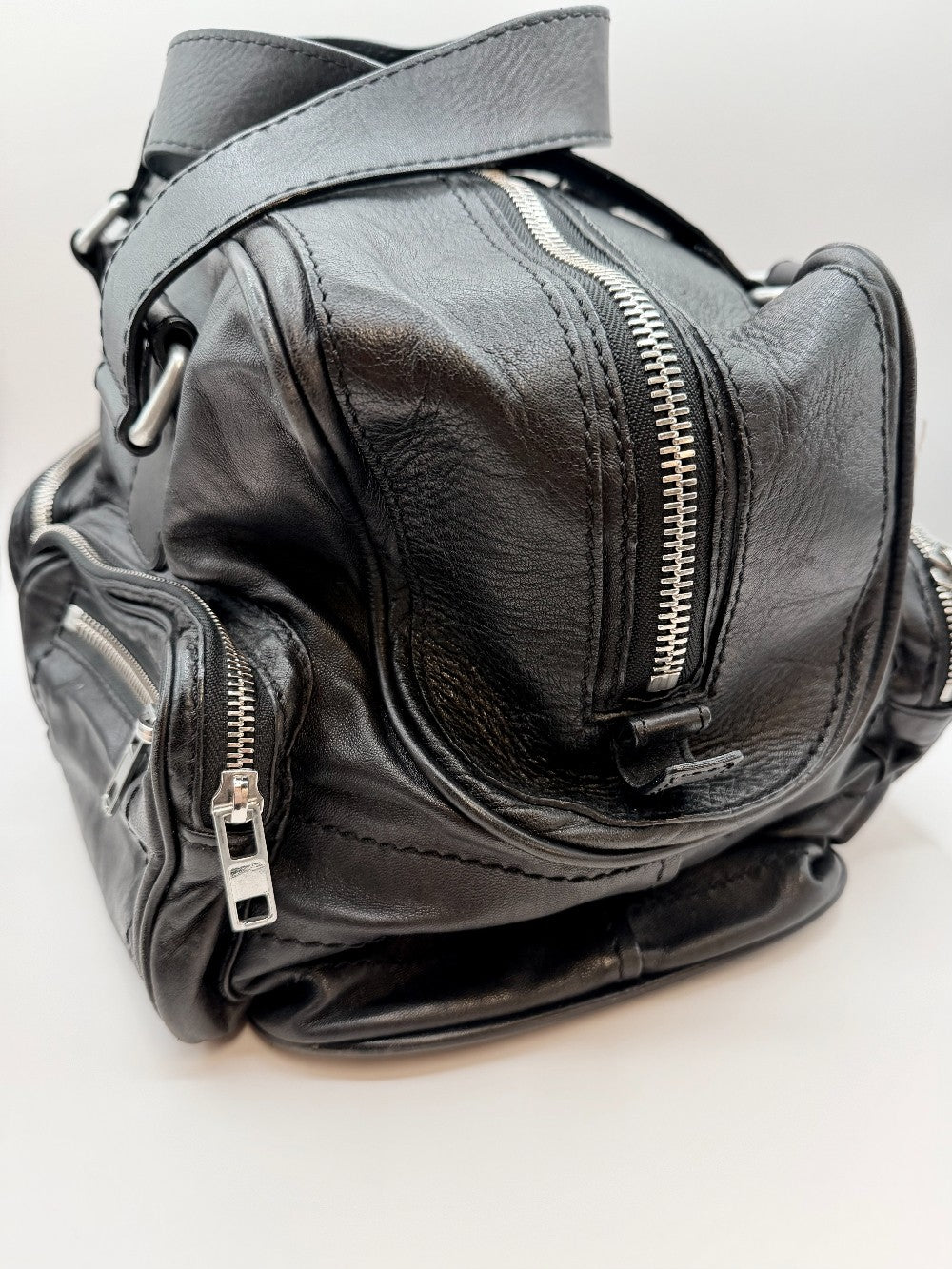 Chloe Black Leather 'Betty' Cargo Bag|2393