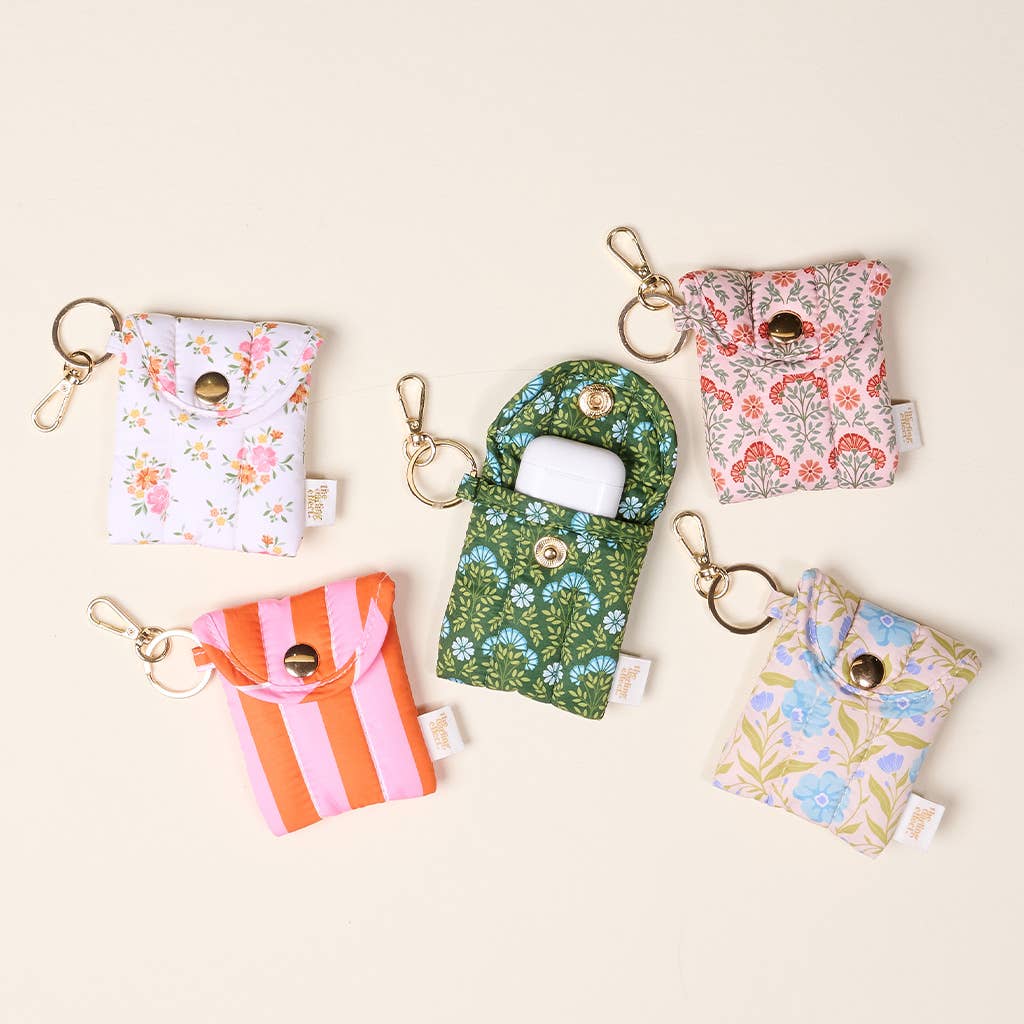 Puffy Earbud Case–Everbloom Forest Green
