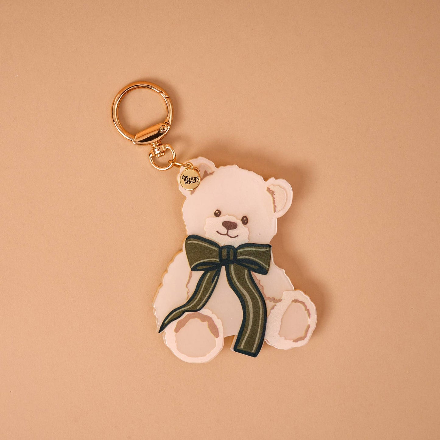Mirror Bag Charm-Teddy Bear Theo