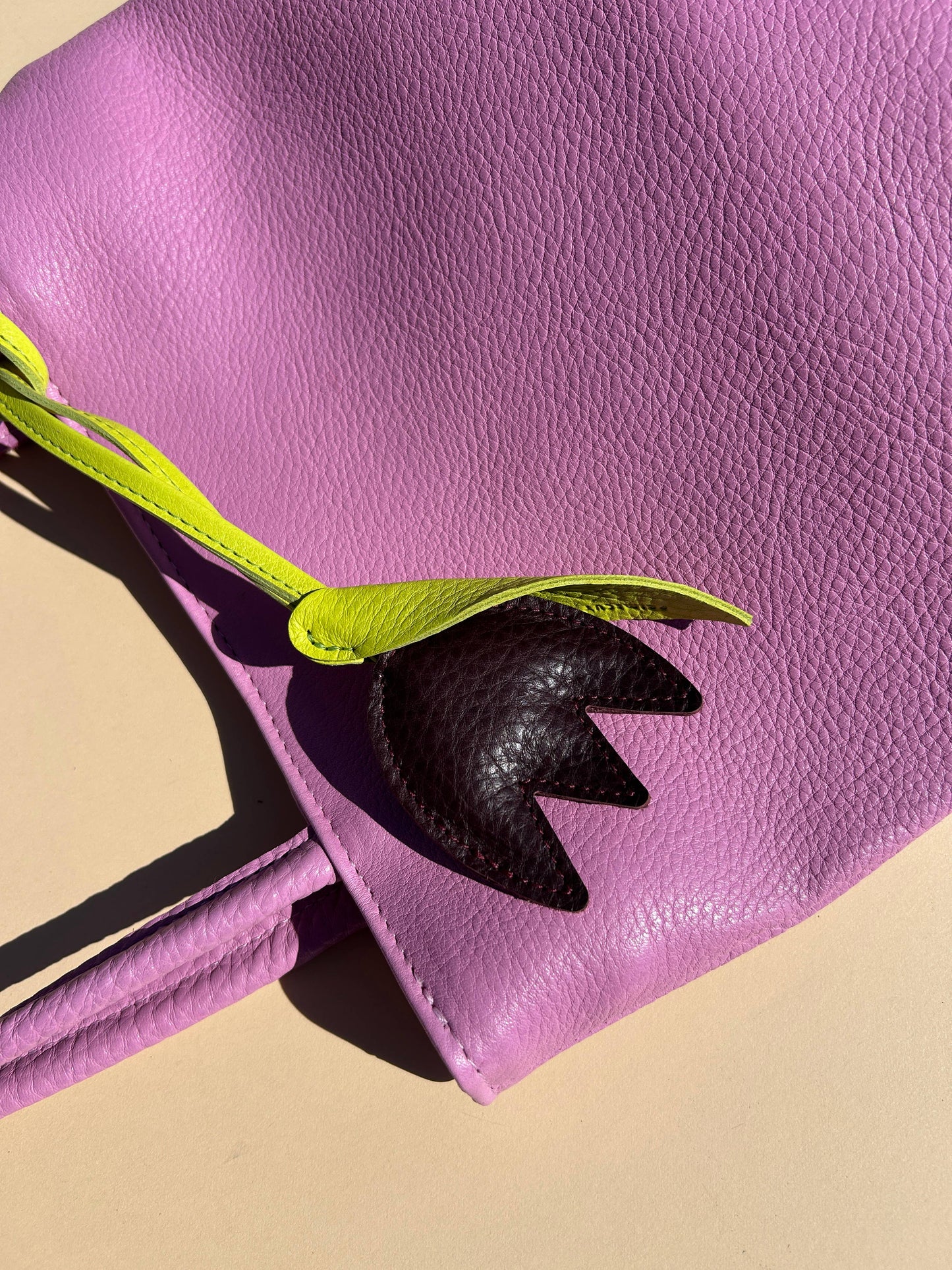Bag Charm - Plum Tulip