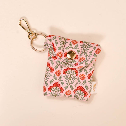 Puffy Earbud Case–Everbloom Dusty Rose