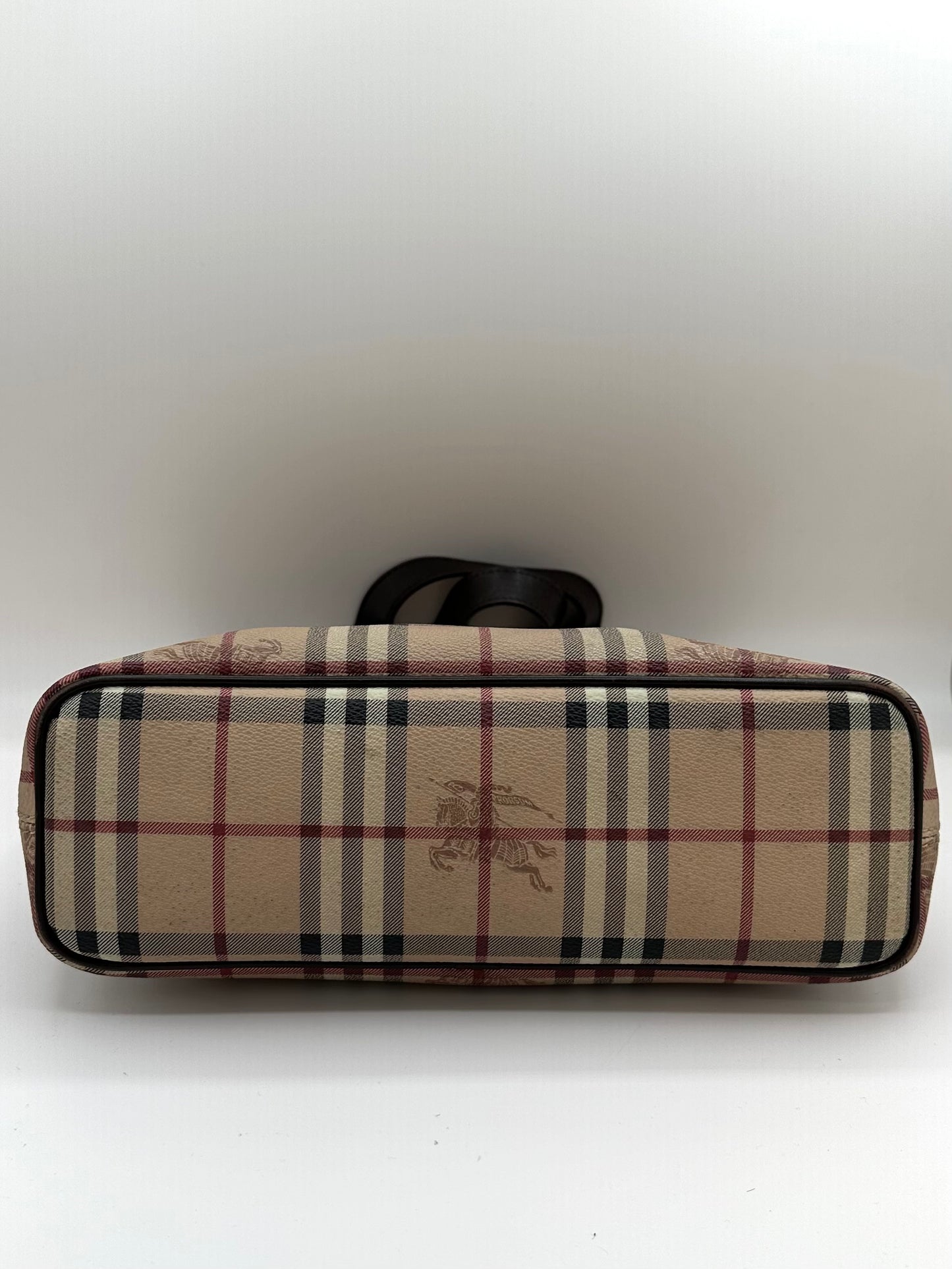 Burberry Haymarket Check Coated Canvas Tote Bag