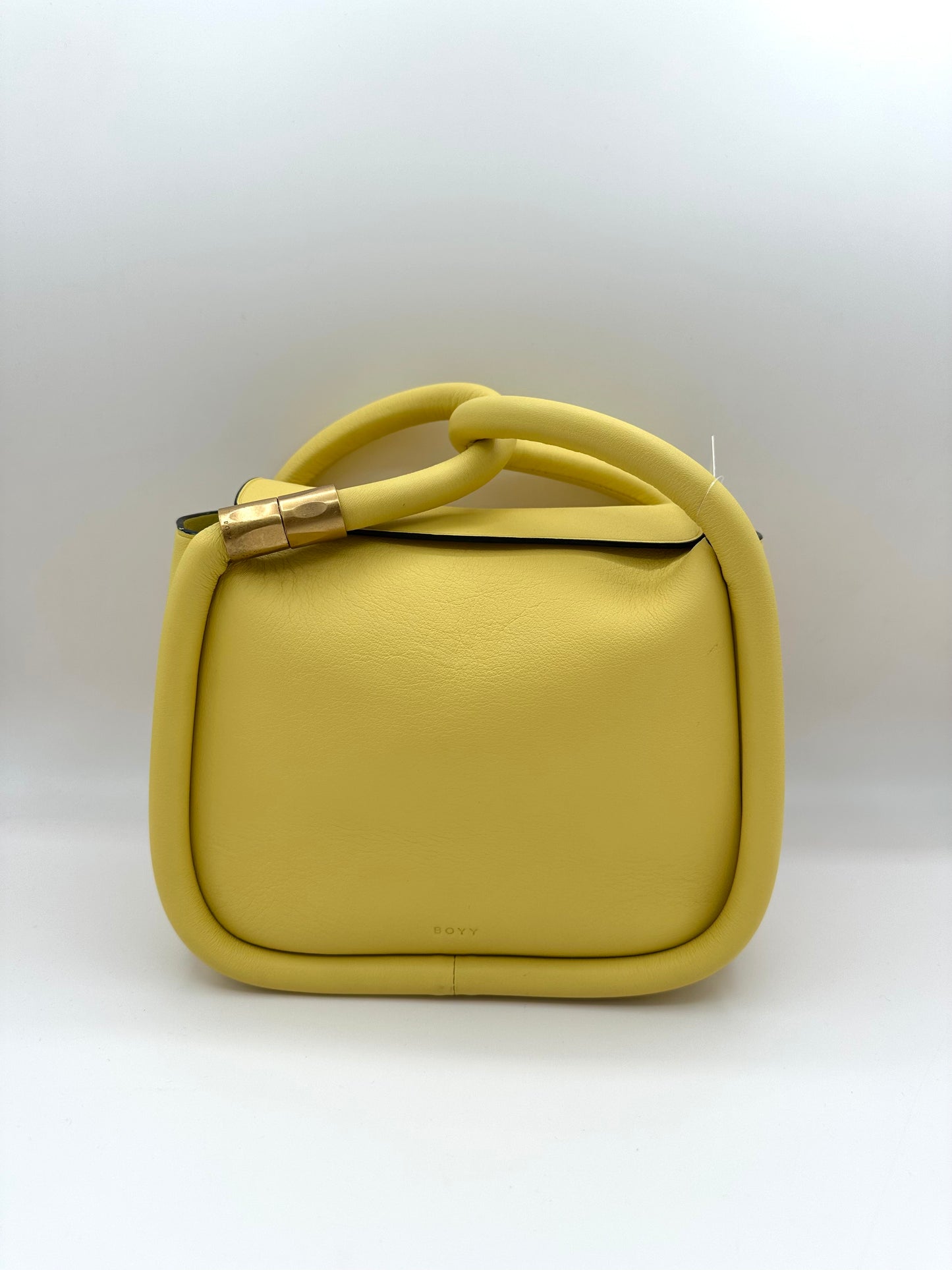 Boyy Yellow Leather 'Wonton 20' Bag