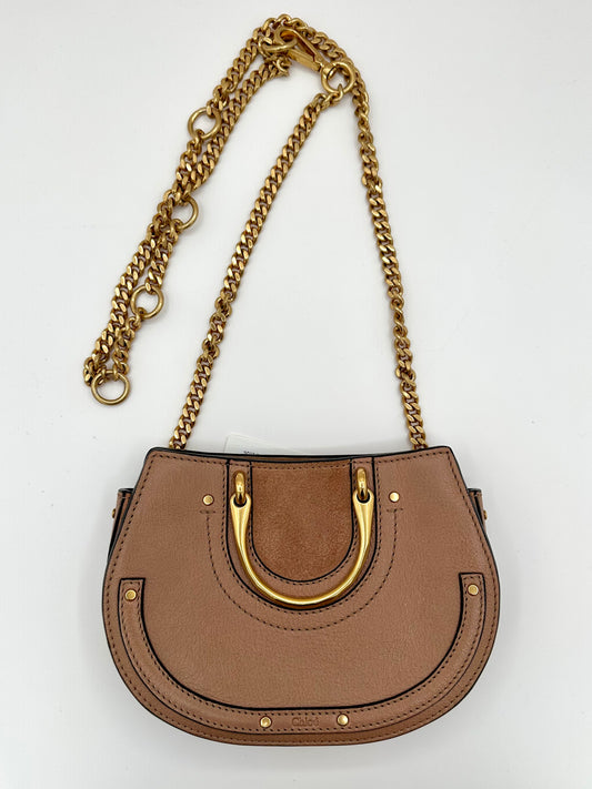 Chloé Brown Leather 'Mini Pixie' Bag