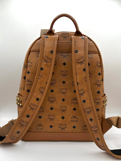 MCM Brown Visetos ‘Stark Sides’ Backpack