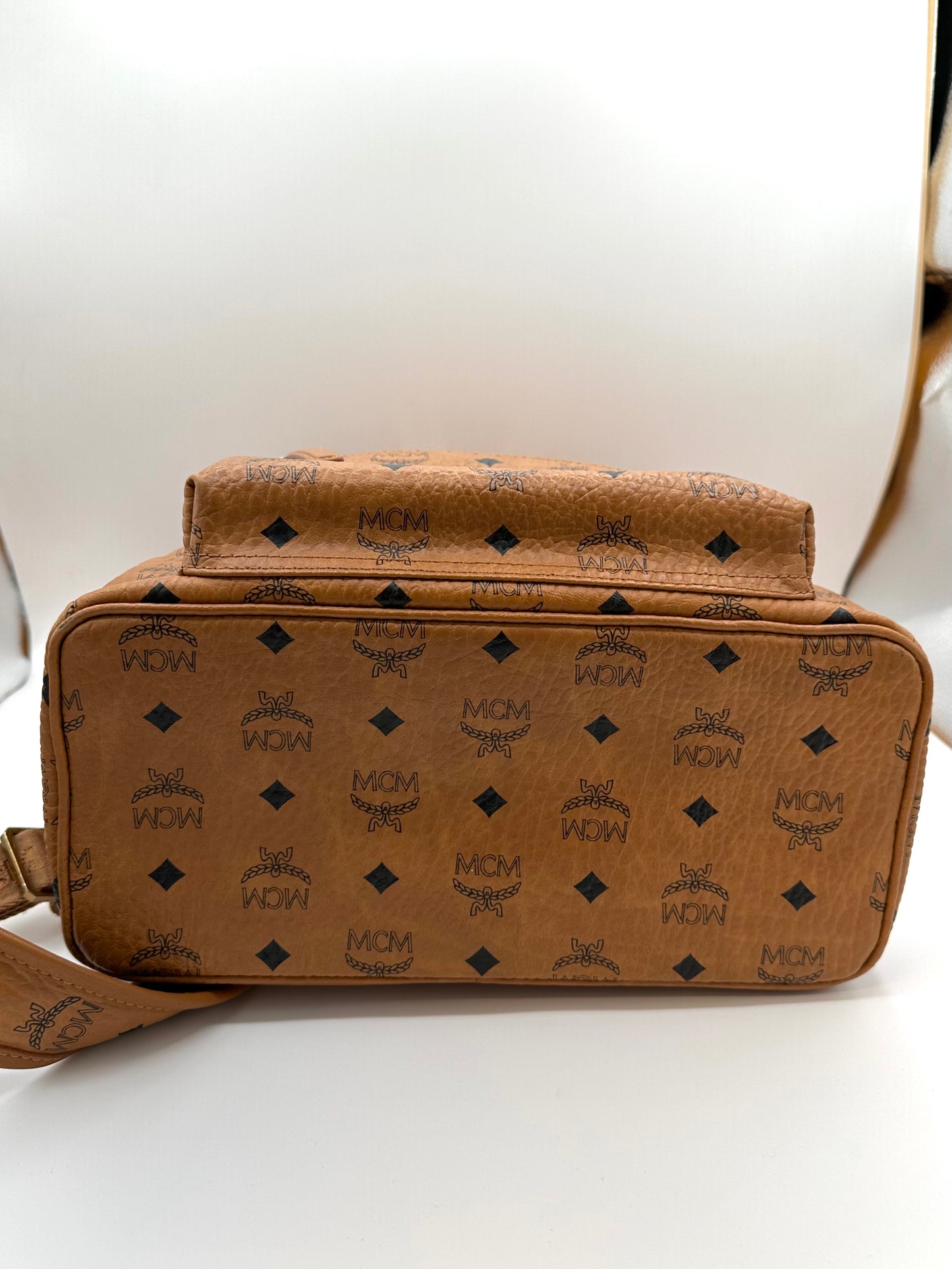 MCM Brown Visetos ‘Stark Sides’ Backpack