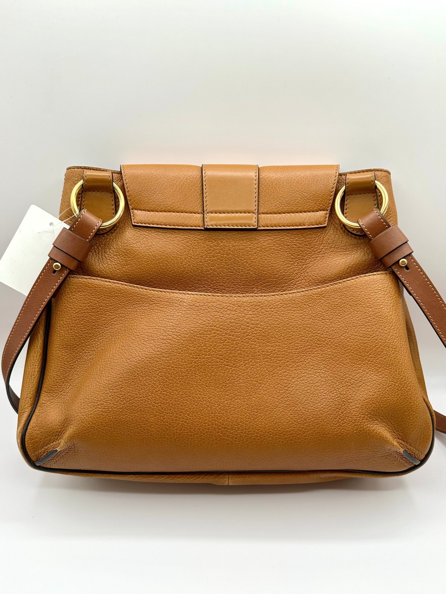 Chloe Brown Leather 'Lexa' Medium Shoulder Bag