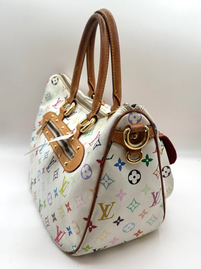 Louis Vuitton White Multicolor Monogram 'Rita' Bag