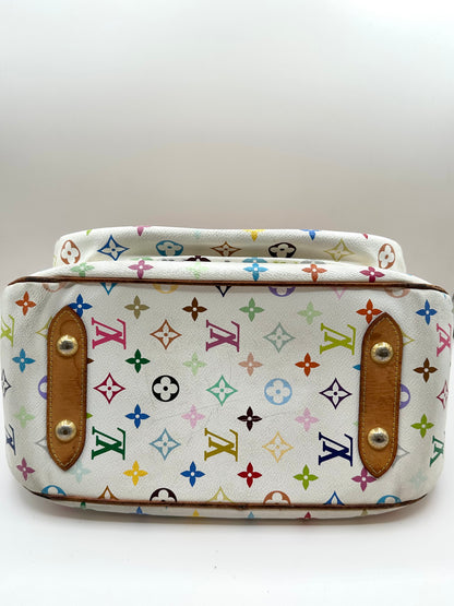 Louis Vuitton White Multicolor Monogram 'Rita' Bag