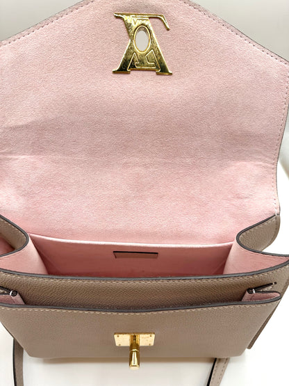 Louis Vuitton Greige 'Mylockme' Chain Pochette Bag