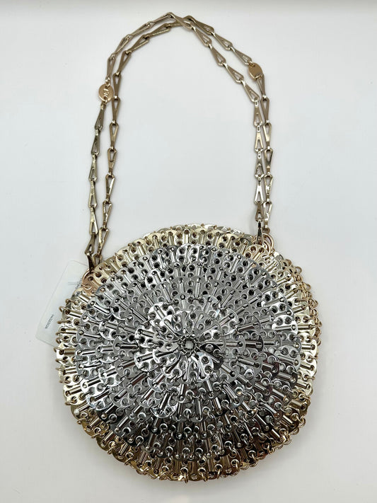 Paco Rabanne Silver & Gold 'Circle 1969' Bag