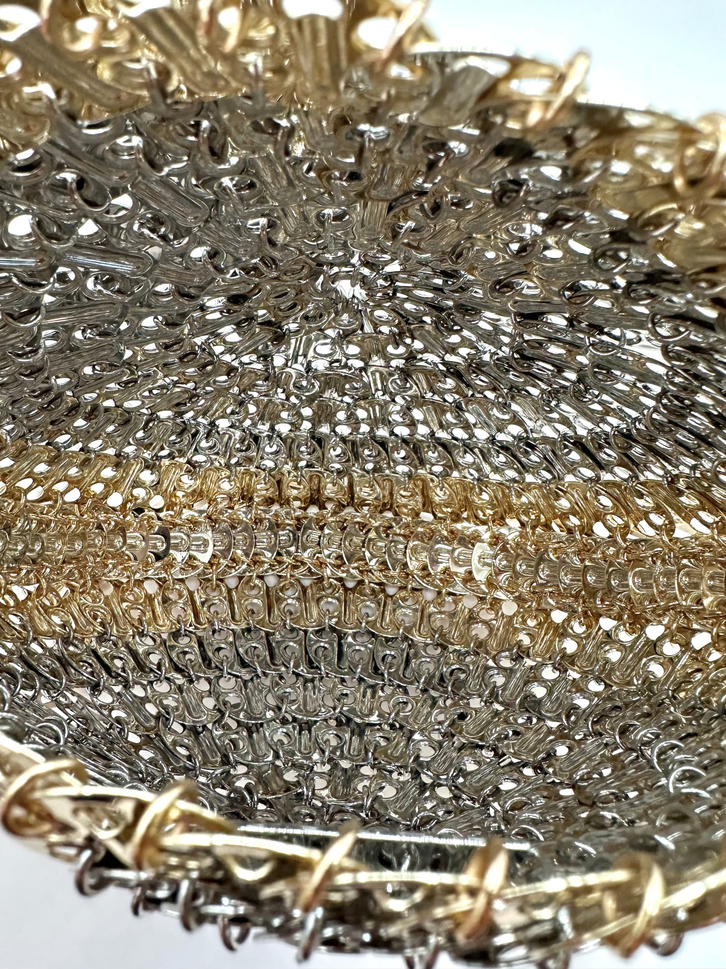 Paco Rabanne Silver & Gold 'Circle 1969' Bag