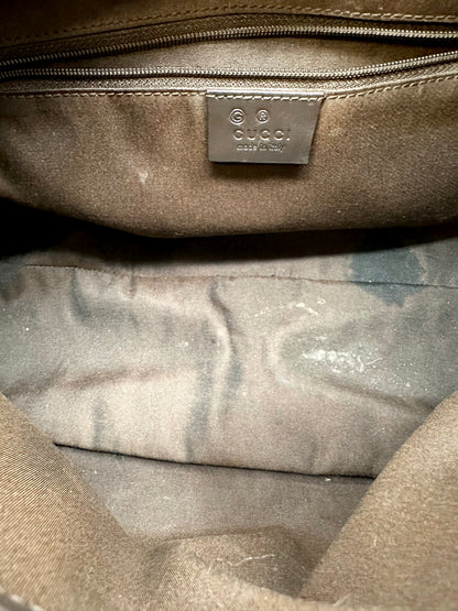 Gucci Brown Monogram Nylon 'Colbert' Hobo Bag