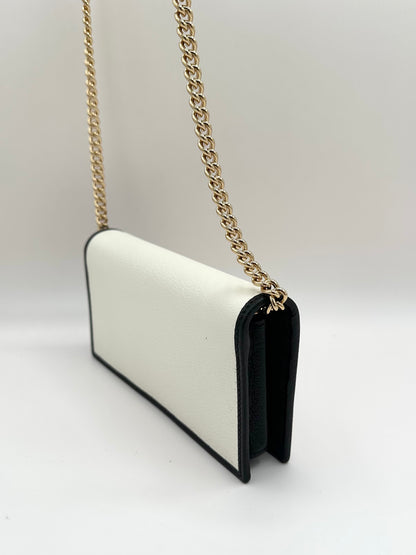 Gucci x Adidas White Wallet on Gold Chain