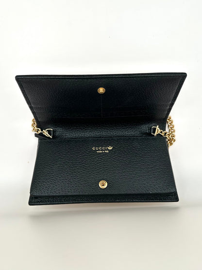 Gucci x Adidas White Wallet on Gold Chain