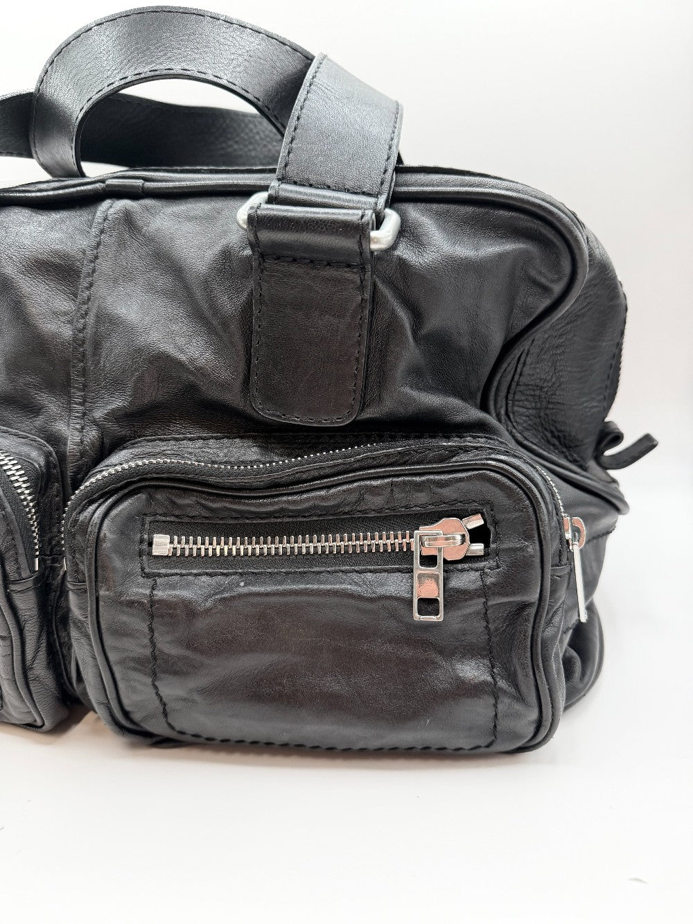 Chloe Black Leather 'Betty' Cargo Bag|2390