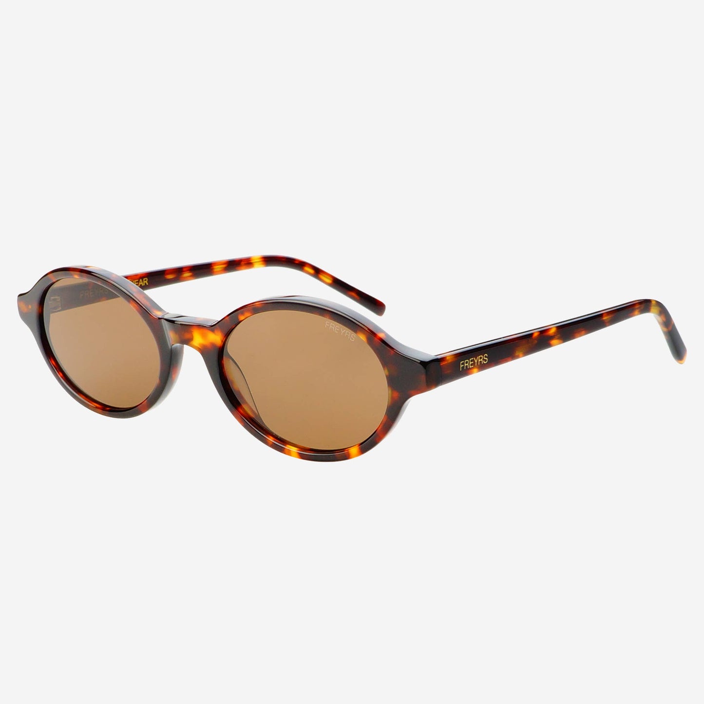 Zoe Acetate Round Womens Sunglasses Tortoise/Brown