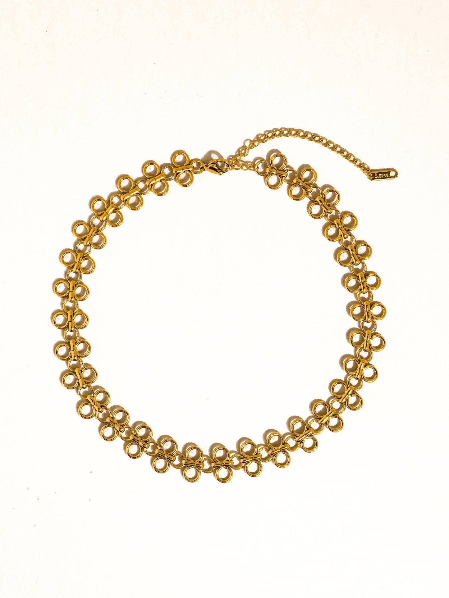 Ritza 18K Gold Non-Tarnish Patterned Choker