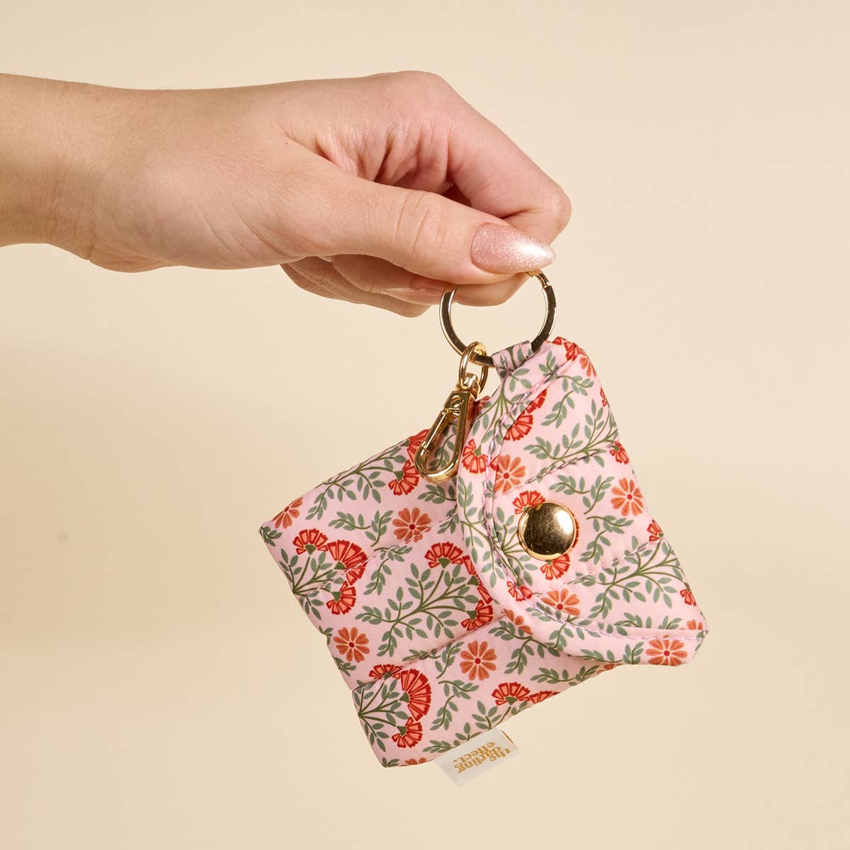 Puffy Earbud Case–Everbloom Dusty Rose