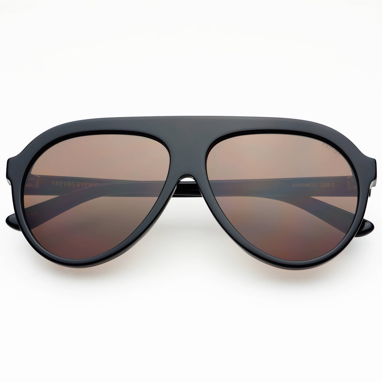 Maxwell Acetate Unisex Aviator Sunglasses Black